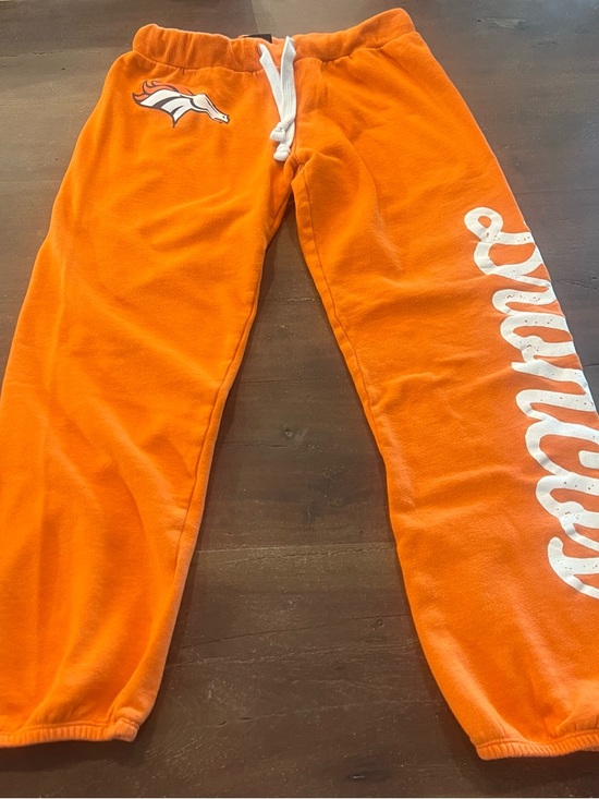 NFL Pants - NFL Orange Ladies Joggers with White Accents - Size Medium